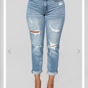 Fashion Nova Gerrit High Waisted Boyfriend Jeans